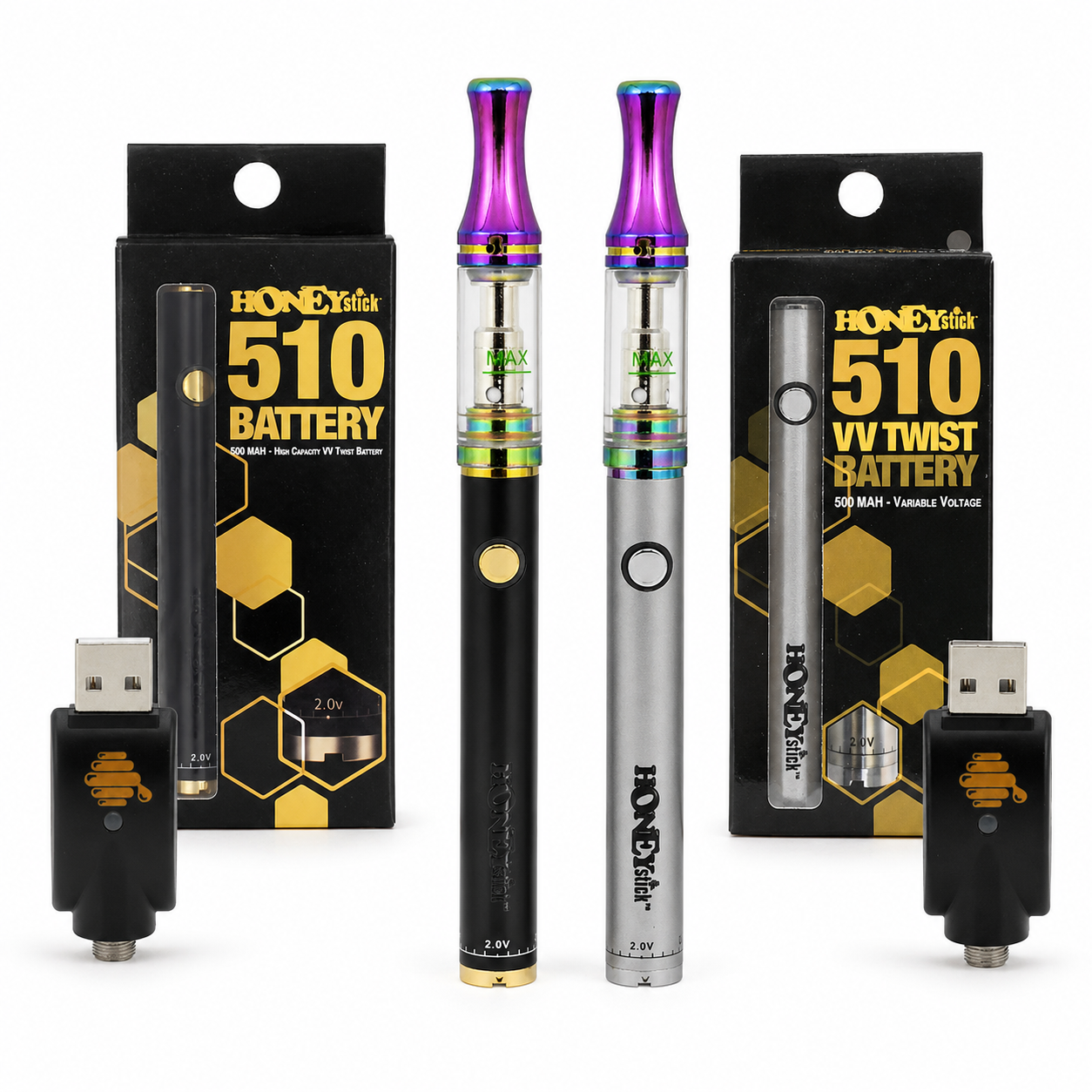 cartridge vape pen battery 510 HoneyStick Twist and Performance 510 Oil Cartridg – VAPEKITDEALS Choose Flavor:Watermelon White Grape Ice Vape Juices Killer Kustard Lemon E-Liquid