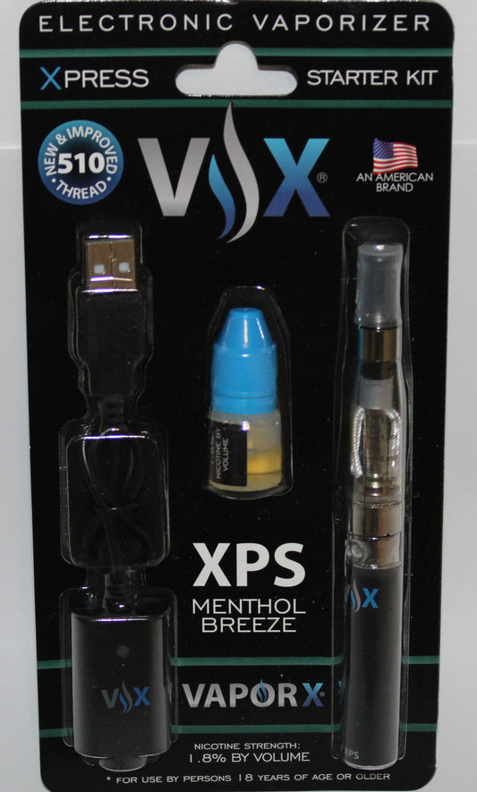 VAPORX STARTER KITS-Starter Kits-Vapekitdeals-Menthol Breeze-VAPEKITDEALS