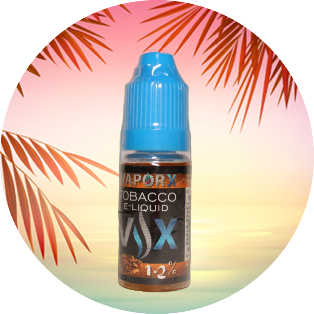 VaporX TOBACCO 1.2 NICOTINE 10 ML VAPEKITDEALS VaporX TOBACCO 1.2 NICOTINE 10 ML VAPEKITDEALS