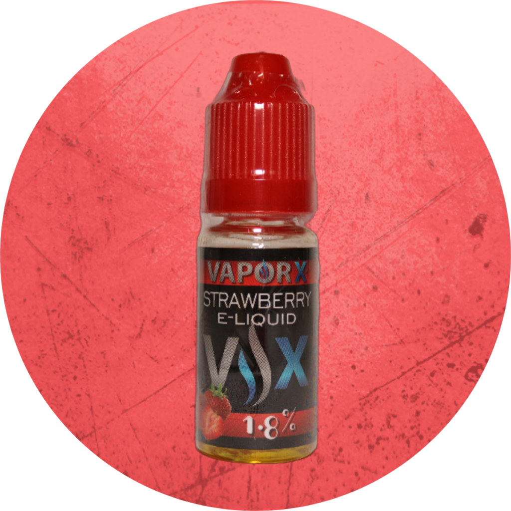 VaporX STRAWBERRY 1.8 NICOTINE 10 ML-VAPEKITDEALS-VAPEKITDEALS 